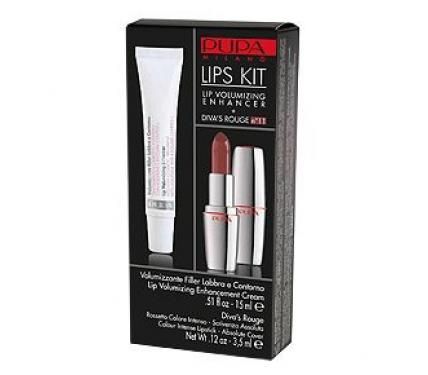 Pupa Lips Kit Крем за увеличаване на устните + червило Diva`s Rouge